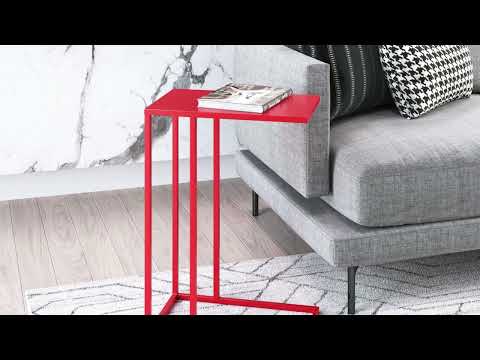 Video of the Atom Drink Table in Red by Zuo Modern