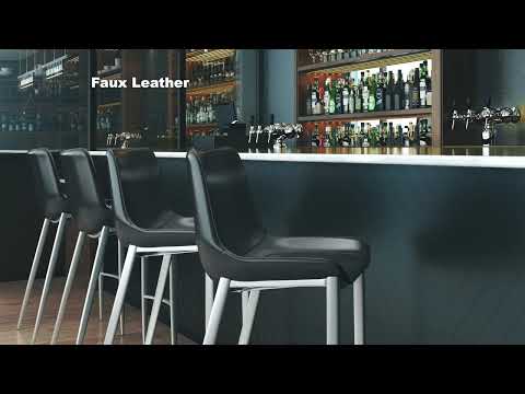 Video of Magnus Barstools in Black & Silver by ZuoMod