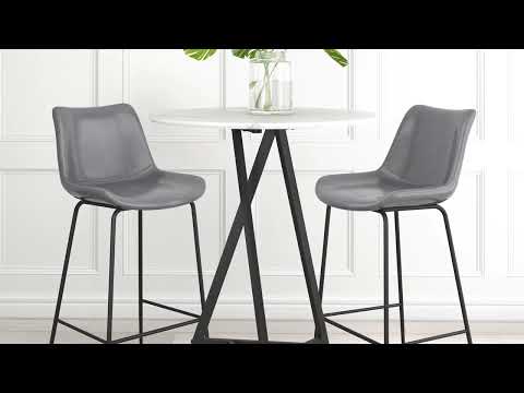 Video of the Byron Barstool in Gray by ZuoMod