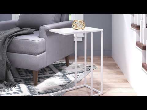 Video of the Atom Drink Table in White by Zuo Modern