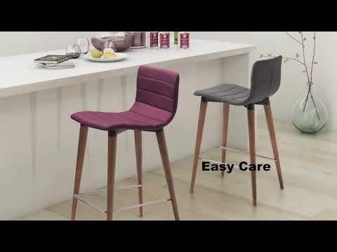 Video of Jericho Counter Stools in Gray by Zuo Modern