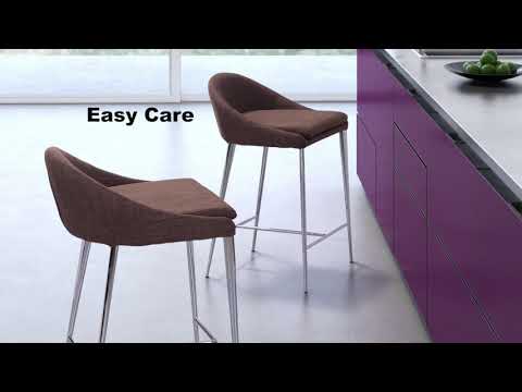 Video of the  Reykjavik Counter Stool in Graphite by Zuo Modern 