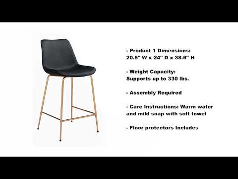Video of Tony counter chair by ZuoMod