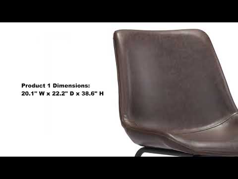 Video of the Byron Counter Chair in Brown by ZuoMod