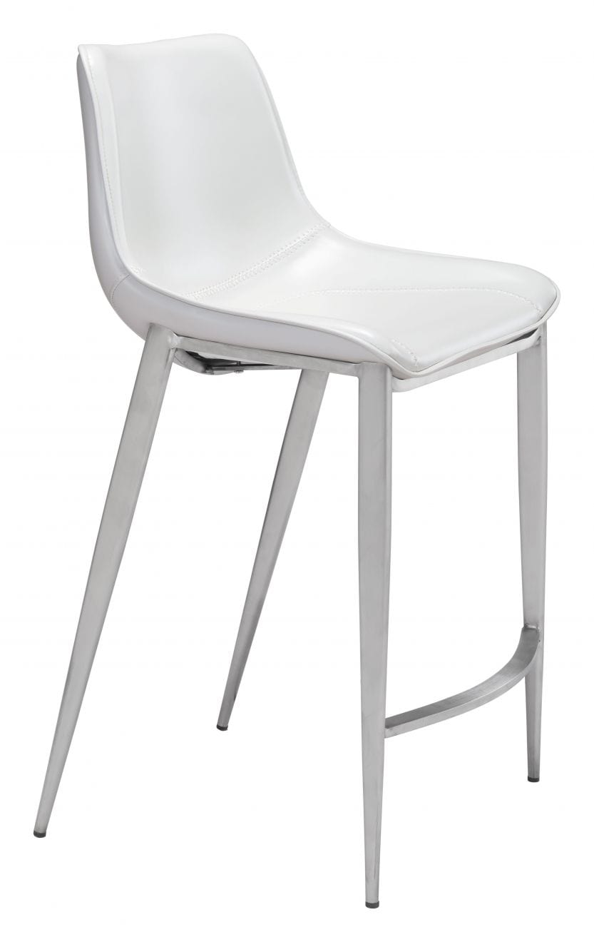 Modern White Counter Chair