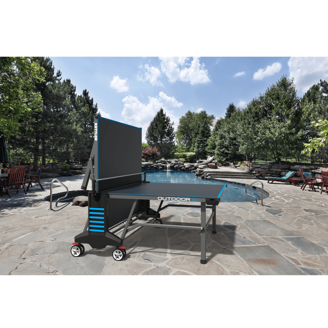Outdoor ping pong table set 