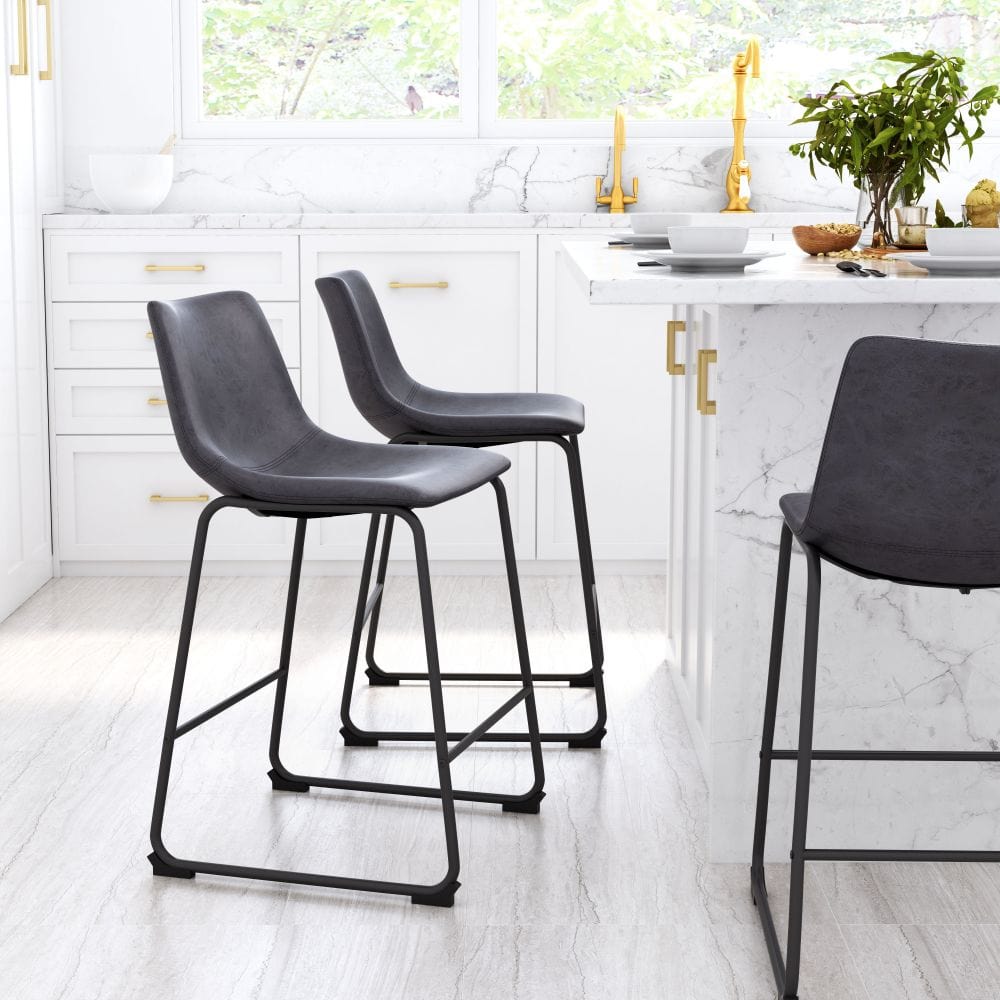 Smart Counter Stool in Charcoal