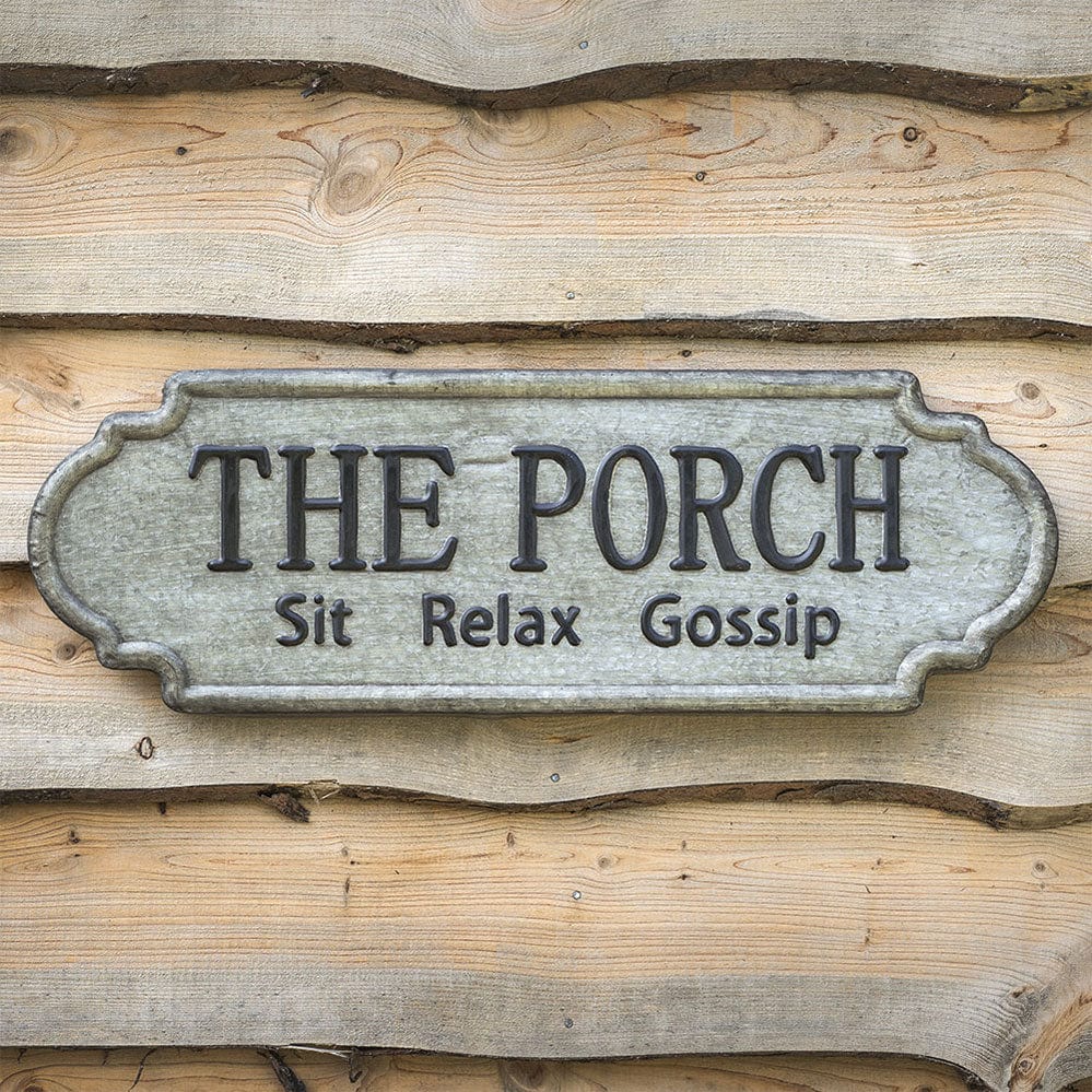 The Porch Metal Sign 