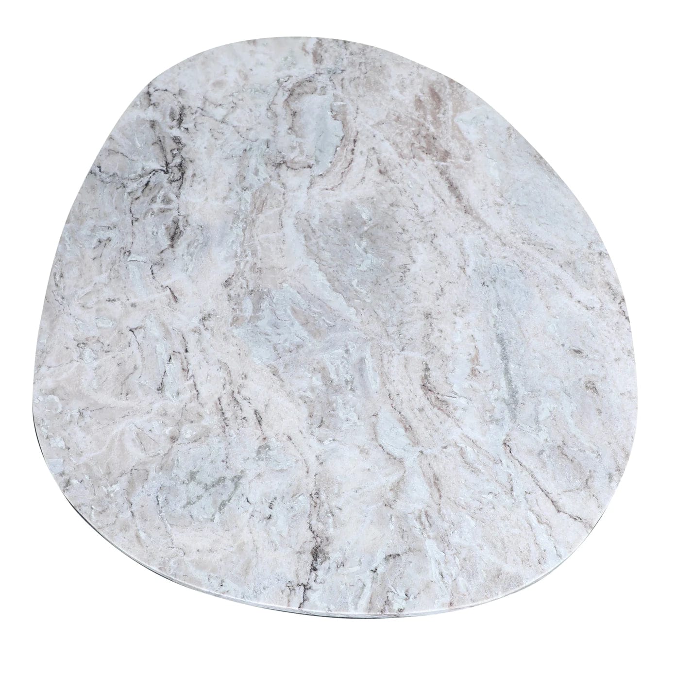 Top View of the Verona Sawar Marble Table 